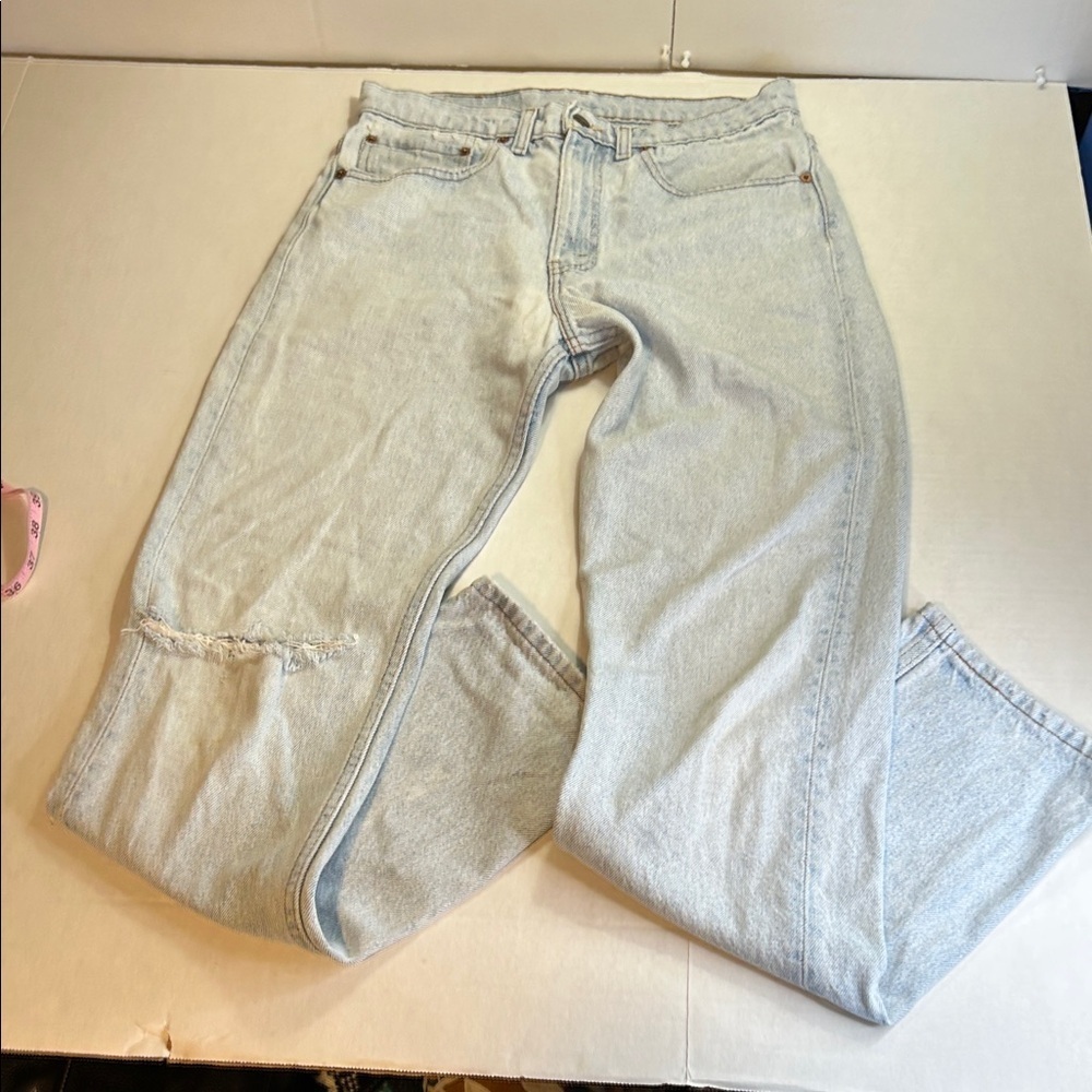 LEVI’S VINTAGE XX 80’-90s DISTRESSED 100% COTTON 505’S RED TAG TAG SZ W31 L32 - Picture 2 of 16